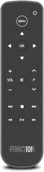 Function101 F101-ATVRM-BT Bluetooth Replacement Button Remote for Apple TV | BLE and Infrared Connectivity | 2 AAA Batteries Included
