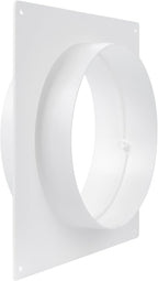 Repa Market 6 Inch Duct Connector Flange with 2 Clamps/Plastic Round Male Fit Vent Pipe Adapter/Wall Plate HVAC Exhaust & Intake Coupling/Airflow Fitting for Ventilation and Cooling Systems