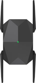 2025 AX3000 WiFi 6 Range Extender, WiFi Extender Signal Booster with Gigabit Ethernet Port, Dual Band (2.4G&5.8G) WiFi Repeater Cover up to 13888sp.ft, Faster Speed and Wider Cover(Black)