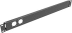 QiaoYoubang 1U Hinged Rack Panel 2D XLR HDMI Audio Rack Mount Panel for 19 inches Rack Mount (2D)