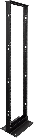NavePoint 45U 2 Post Open Frame Server Rack for 19 Inch Equipment, AV, Networking, Data & IT Devices, 2-Post Rack 45U 881lbs Weight Capacity, Black