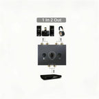 RCA Stereo Audio Switcher R/L Audio Selector Splitter 2(1)-in-1(2)-Out Audio Selector Switch Box with One Key Mute and Switch Compatible Active Speaker,PC,Ipad,etc