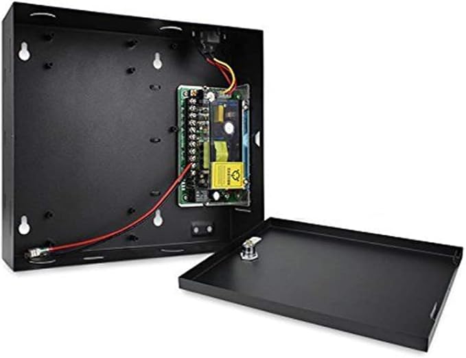 MENGQI-CONTROL Door Access Control System with 600lbs Magnetic Lock Entry Control Panel 110V Power Supply Box RFID Reader Exit Button Enroll RFID USB Reader Card Key Fob Phone APP Remotely Open Lock