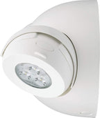 Lithonia Lighting Quantum LED Emergency Fixture with Dual Adjustable Heads, Wall or Ceiling Mount, UVOLT, White Housing