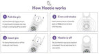 Hootie Personal Safety Alarm for Women, Men, & Kids - Keychain Alarm, Self Defense Strobe & Siren, Security Siren Keychain with 130dB Self Defense Siren & Strobe Light - Mint