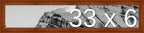 Frame It Easy 33 x 6 Russet Wood Frame (Derby)