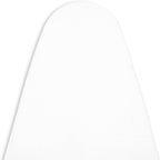 Encasa XO Ironing Board Cover and Pad 54"x15" - 4mm Felt Large Iron Board Cover with Padding - Heat Resistant, Stain-Safe Dye, Non Slip Elastic Bungee Cord Tightening Iron Table Cover White