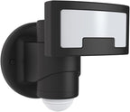 Outdoor Motion Sensor Tracking LED Floodlight Security Light (Black) Versonel Nightwatcher VSL90, Rotating Movement for Intruder Deterrent