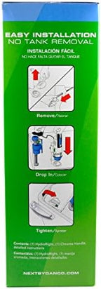 Danco HYR271T Hydroright Dual Flush Valve and Lever Handle, No Size, White (Pack of 5)