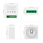 IHSENO ZigBee3.0 Smart Switch Mini Relay Switch, ZigBee Smart Light Switch Need Zigbee Hub Work with Tuya Smart Life APP Smart Button Scene Remote for Tuya Smart Home Devices (4)