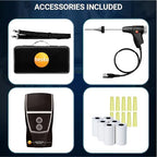 testo 300 Combustion Analyzer HVAC Kit with Printer - Combustion Leak Tester for Flue Gas, Draft, Differential Pressure & Ambient CO - Natural Gas Leak Tester with Probes - CO Meter with Touch Display