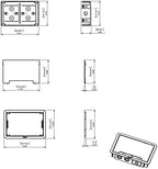 Legrand - OnQ Cable Management, In-Wall Media Box, Dual Purpose Structured Wiring Enclosure, TV Home Theater Recessed Storage Box, 9 Inch, white ENP0900-NA