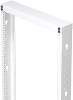 NavePoint 45U 2 Post Rack Open Frame Server Rack for 19 Inch Equipment, AV, Networking, Data & IT Devices, 2-Post Rack 45U 881lbs Weight Capacity, White