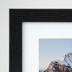 Frame It Easy 33 x 5 Black Grain Wood Frame (Derby)