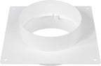 4" Inch Duct Connector Flange - Plastic Straight Pipe Flange for Heating Cooling - Inlet Outlet Ventilation System - Ducting Coupling Wall Plate - Assembly Joint (100mm)