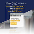 Custom Programmed Door Access Cards Prox - Compatilbe with 26 bit H10301 Format HID 1386 ISOProx II (50)