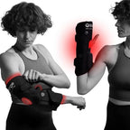 Fringe Red Light Therapy for Body, with Vibration Massage, Use Anywhere, Knee, Elbow, Foot, Hand & Ankle, Both Red 660nm and Infrared 850nm, 360 LED Lights, Sports Recovery