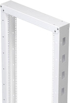 NavePoint 42U 2 Post Rack Open Frame Server Rack for 19 Inch Equipment, AV, Networking, Data & IT Devices, 2-Post Rack 42U with Wheels, 661lbs Weight Capacity, White