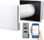 VENTS-US Twinfresh Expert RW1-50-2 Wifi - Ductless Through The Wall Ventilation Fan with Remote & App Control, Provides Fresh Air Intake, and Stale Air Exhaust