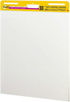 Post-it Super Sticky Easel Pad 25 in x 30 in White 30 Sheets/Pad 2 Pad/Pack Large White Premium Self Stick Flip Chart Paper Super Sticking Power (559)