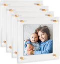 ArtToFrames 24x24 Inch Double Panel Floating Acrylic Picture Frame (Full Frame is 28x28) comes with Gold Standoff Hardware, Made in the USA, 4 Pack