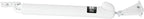 Touch 'n Hold Smooth Door Closer - Single Kit (White) - Standard-Duty Door Closer with Touch-Button Hold Open Feature & Smooth Closing Motion – for (Medium & Lightweight) Storm, Screen Doors.