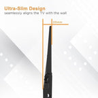 Ultra Slim Flat TV Wall Mount Bracket for Samsung BEC-H 55" Class 4K UHD Commercial LED TV - BE55C-H - Low 1.4" Profile Design, Heavy Duty Steel, Flush to Wall, Simple Install