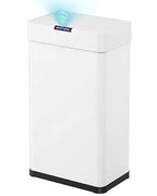 TLSUNNY 21.1 Gallon Motion Sensor Trash Can,Touchless Automatic Garbage Can,Brushed Stainless Steel Smart Bin,with Bag Holder,Soft Close Lid,for Kitchen,Office,RV,Bedroom,Living Room (White, 80L)
