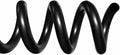 TruBind 38mm (1-1/2 in.) Spiral Binding Coils for Reports, Presentations and Proposals | 4:1 Pitch | 12 in. Length | Black | 330 Sheets Binding Capacity | 50 Pack