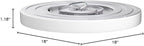 hykolity 18 Inch LED Round Flat Panel Light, White, 32W, 3200lm, 3000K/4000K/5000K CCT Selectable, 120°Beam Angle, Dimmable Edge-Lit Flush Mount Ceiling Light Fixture - ETL Listed