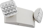Lithonia Lighting Basics LED Emergency Light, Emergency Lighting with Dual Adjustable LED Lamp Heads, Wall Mount, Damp Location Rated, 90-Minute Backup, 120/277V, White, 4-Pack (EU2C CP4)