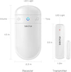 SECRUI Door Chime with Adjustable Volume –Wireless Entry Alert with 52 Chimes – 500ft Rage Door Open Sensor Alarm for Home/Business/Office/Store – Easy Installation – LED Indicators