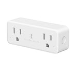 THIRDREALITY Smart Dual Plug, Zigbee 2-in-1 Smart Outlet with Independent Control and Power Monitoring, Zigbee Repeater, Compatible with Home Assistant(ZHA/Z2M), SmartThings, Homey