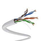 SolidLink CAT5e Ethernet Cable 1000ft – 24AWG Solid CCA UTP Unshielded CAT 5e, High Speed Lan Network, RJ45 Cable, Easy Pull Box Ethernet Cord (White)