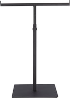 Polmart Countertop Adjustable T-Bar Display Stand Stand for Handbags, Wreaths, Hats, Scarves, Jewelry & Crafts，Wear-resistant, quiet and sturdy metal base – Black