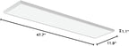 Lithonia Lighting CPANL 1x4 LED Flat Panel Light, 1 Ft. x 4 Ft. LED Light Panel, Ceiling Lighting Fixture, 4000 Lumens, 3500K/4000K/5000K Switchable CCT, Includes Direct Ceiling Mount Bracket, White