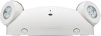 Lithonia Lighting Quantum LED Emergency Fixture with Dual Adjustable Heads, Wall or Ceiling Mount, UVOLT, White Housing