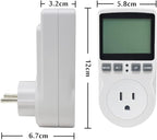 KETOTEK Watt Meter Power Meter Plug Electricity Usage Monitor, Energy Monitor with Backlight, Kilowatt Meter Socket Outlet, Voltage Amps Power Consumption Meter, Overload Protection