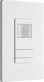 Lithonia Lighting SensorSwitch Wall Mount Motion Sensor Switch, Passive Infrared Wall Switch and Occupancy Sensor, WSXA Series, Single Relay, White (WSXA WH)