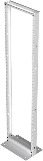 NavePoint 45U 2 Post Rack Open Frame Server Rack for 19 Inch Equipment, AV, Networking, Data & IT Devices, 2-Post Rack 45U 661lbs Weight Capacity, White
