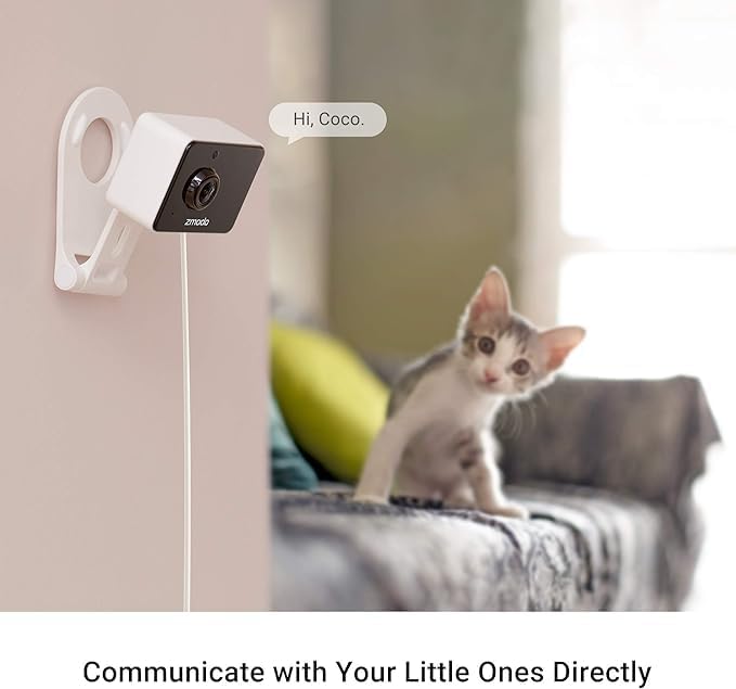 Zmodo 2 Security Cameras – Indoor Mini Pro + Wireless Outdoor/Indoor Battery Cam – Night Vision, AI Motion Detection, 2-Way Audio, Alexa Compatible, Cloud/SD Storage