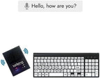 Talking Large Print Keyboard | AAC Communication Device | USB Keyboard with Large Print | Speech Generating Affordable Device for Assistive Speaking