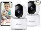 GALAYOU Indoor Security Camera 2K, Pet Camera, 360 Degree 2.4G WiFi Home Security Camera for Baby/Elder/Nanny with Night Vision, 24/7 SD Card Storage, Works with Alexa and Google Assistant G2-2Pack