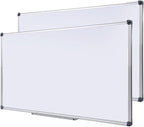 2 Pack 48" x 24" Magnetic Dry Erase Board with Removable Marker Tray| Commercial Quality Wall-Mounted Aluminum Message Presentation White Board for Office, Students & Teachers