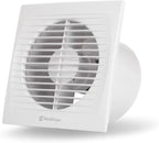 Verizcc Exhaust Fan Extractor, Ventilation Fan Bathroom Garage Exhaust for Kitchen, Bathroom, Bedroom, Low Noise and Energy Saving Waterproof, White