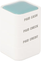 3-in-1 Paid Cash/Paid Check/Paid Credit Stamps in Full for Office, Pre Inked & Self Inking Rubber Finance Stamp Hand for Efficient Bookkeeping, Ordering, Accounting Work Business Management