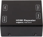 DTECH HDMI Signal Amplifier Booster Repeater 4K 60Hz YUV 444 18Gbps 1080P HDCP 2.2 CEC 3D 4K2K Extender Boost up to 164 Feet Compatible with VR TV Box Blu-ray Player HDTV Monitor Projector Computer