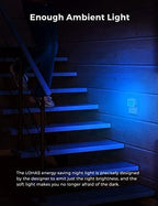 L LOHAS LED Blue Night Lights Plug into Wall 6-Pack, 0.3W Plug in Night Light, Dusk to Dawn, Bright Nightlight Auto-On/Off, for Adults Kids Room Bedroom Bathroom Hallway Kitchen, Non-Dim