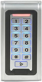MENGQI-CONTROL 1-Door Security System Overhead Rex Exit Sensor Metal Combo Reader/PIN Entry North American Strike Lock Phone APP Remote Open Lock
