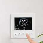 Sumsoctober Smart WiFi Floor Heating Thermostat for Tuya Programmable Energy Saving Controller with Child Lock and Weather Updates(16A)
